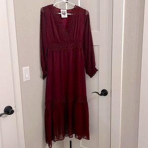 The Pink Spur Midi Dress